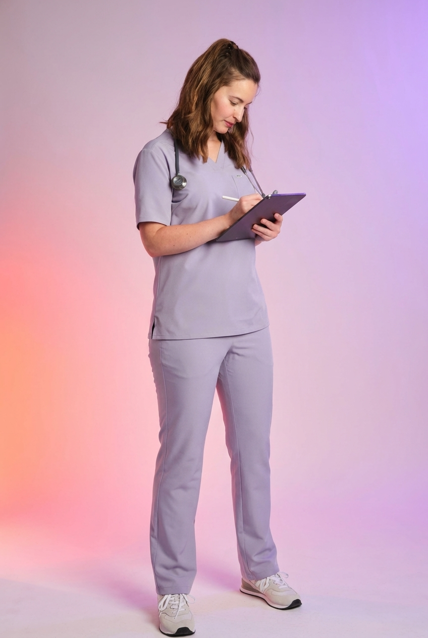 Active Scrub Top "Serena" – Violet