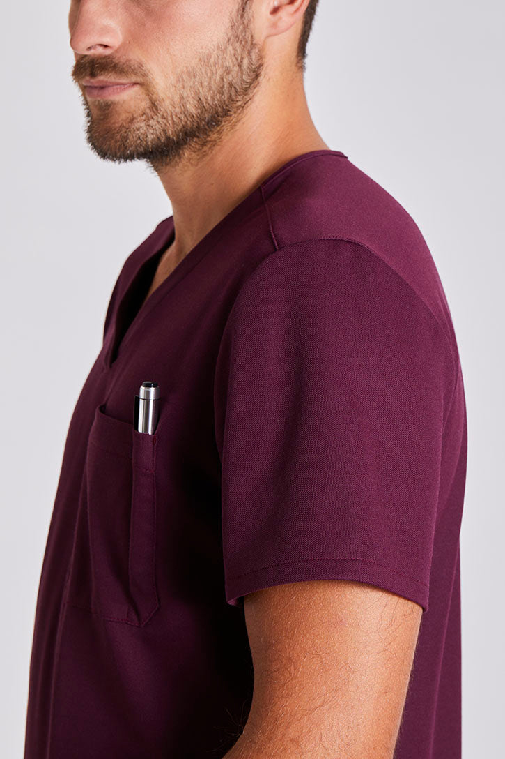 Comfort Scrub Top "Yves" – Bordeaux