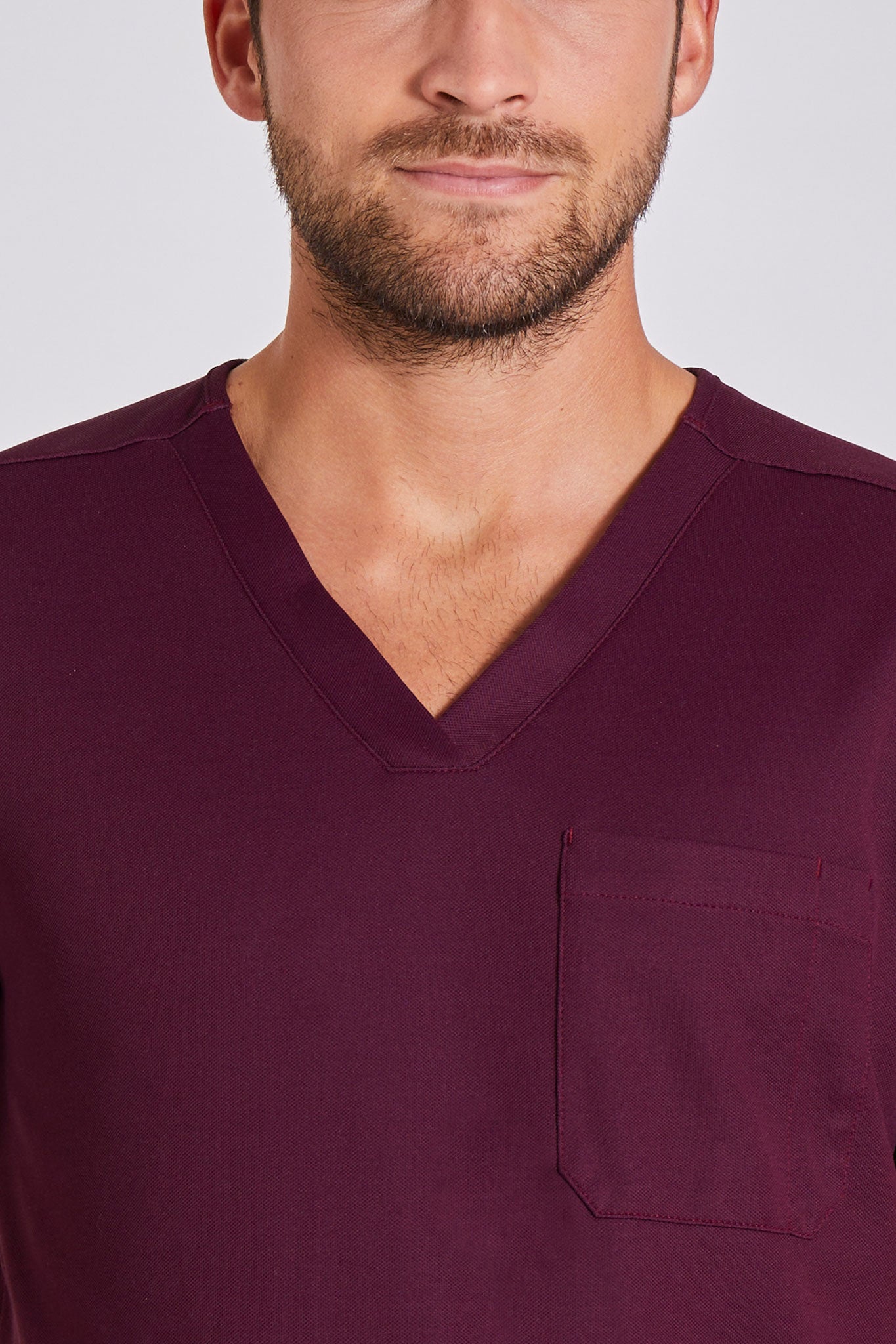 Comfort Scrub Top "Yves" – Bordeaux