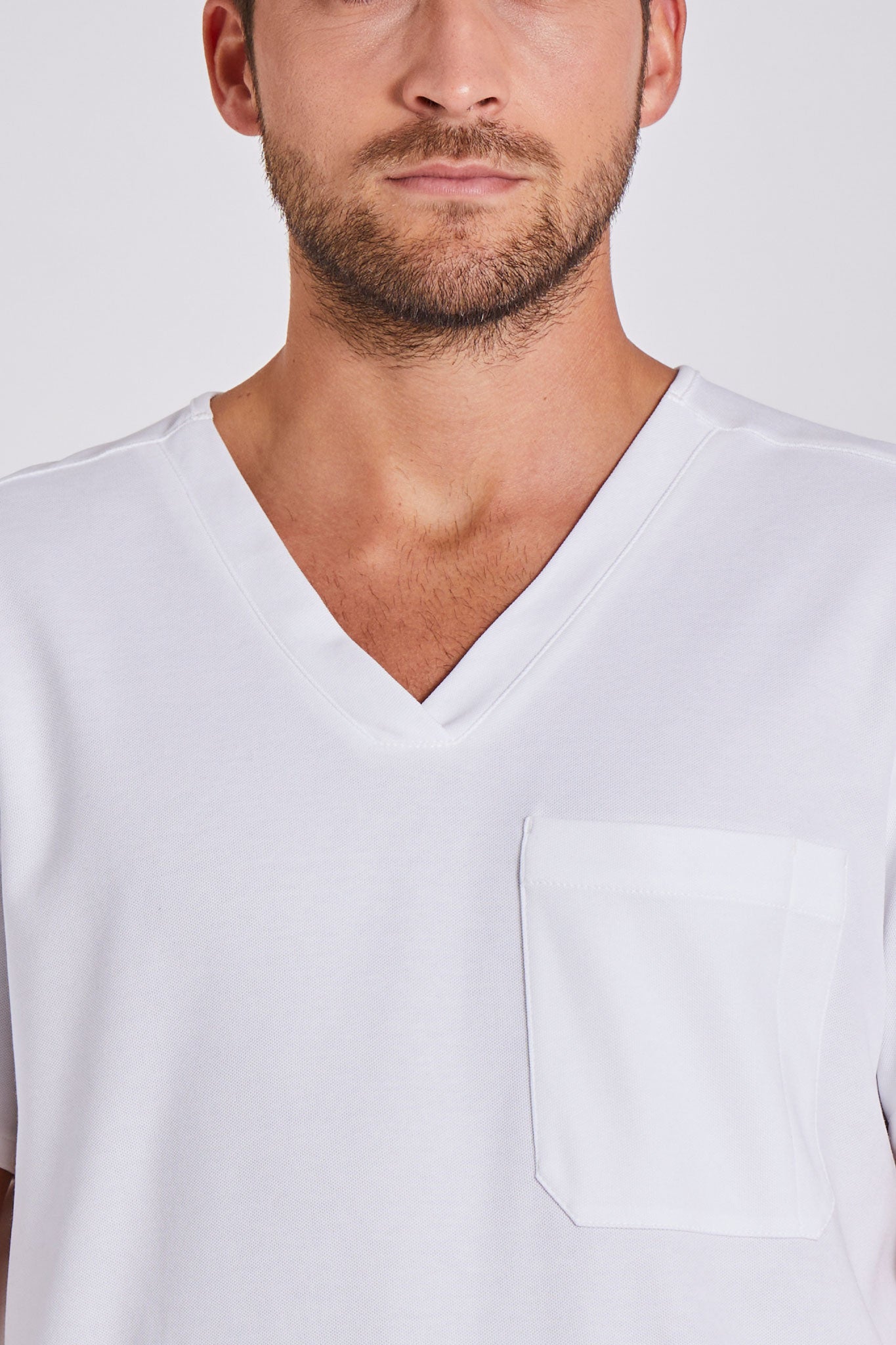 Comfort Scrub Top "Yves" – White