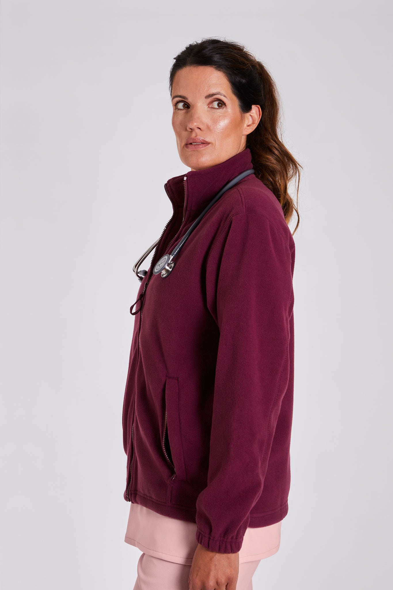 Fleecejacke – Bordeaux