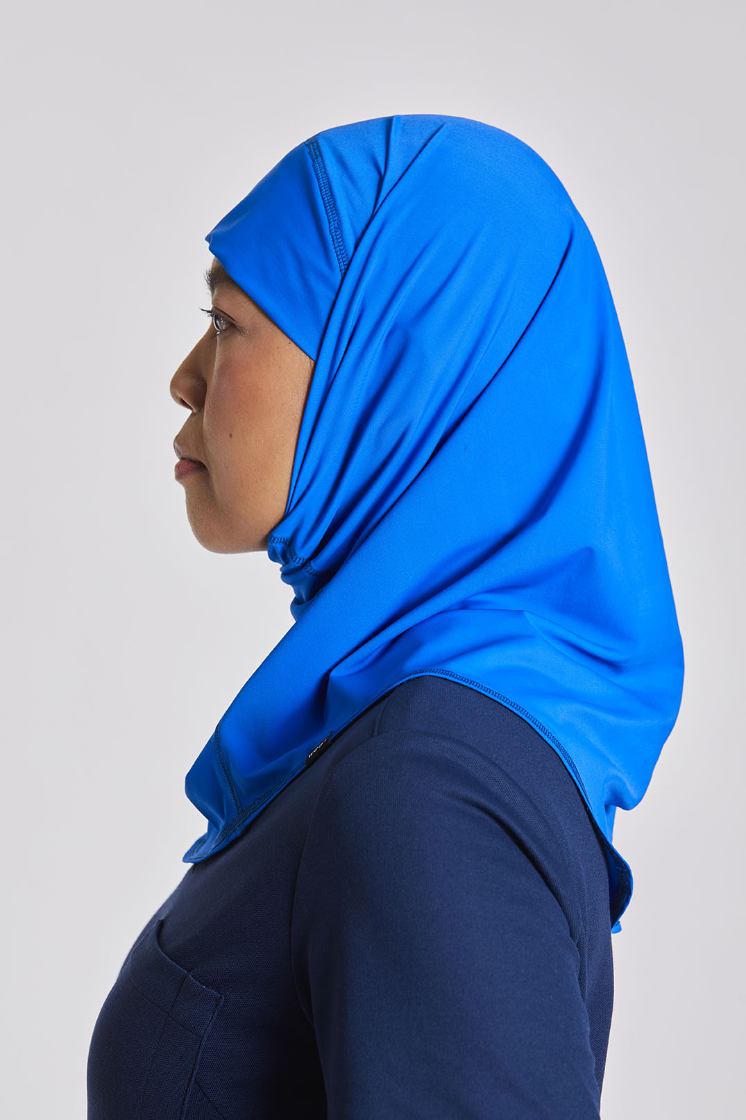 Stretch Hijab - Royalblau