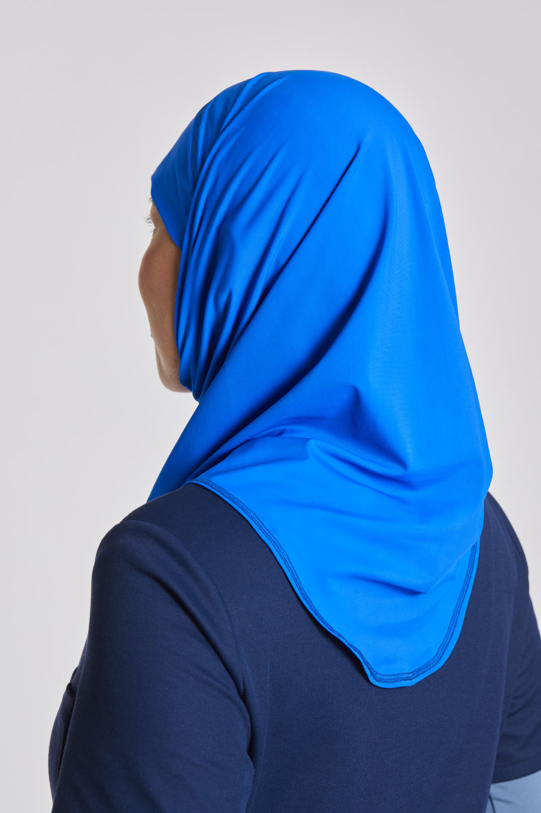 Stretch Hijab - Royalblau