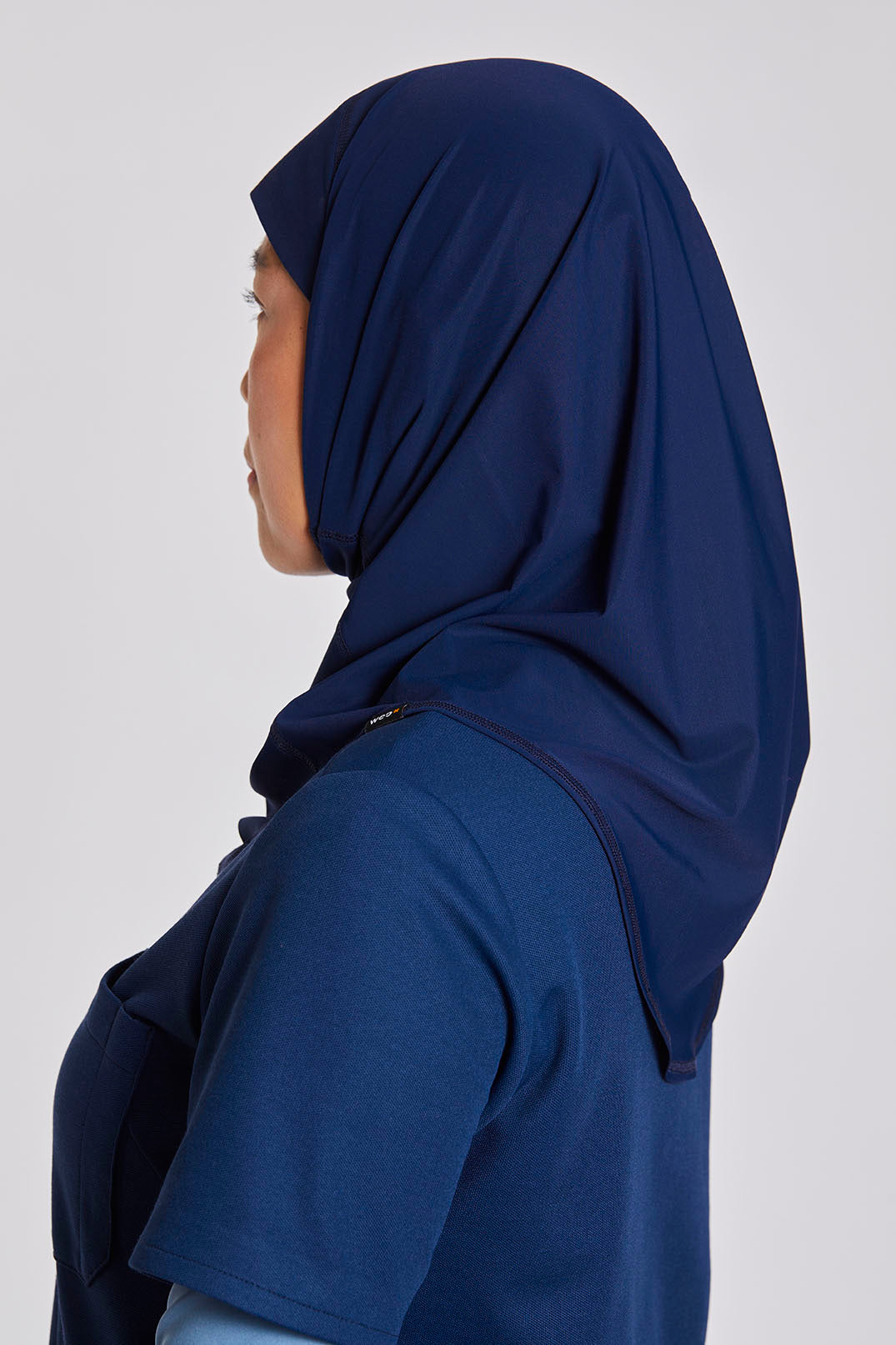 Stretch Hijab - Dunkelblau