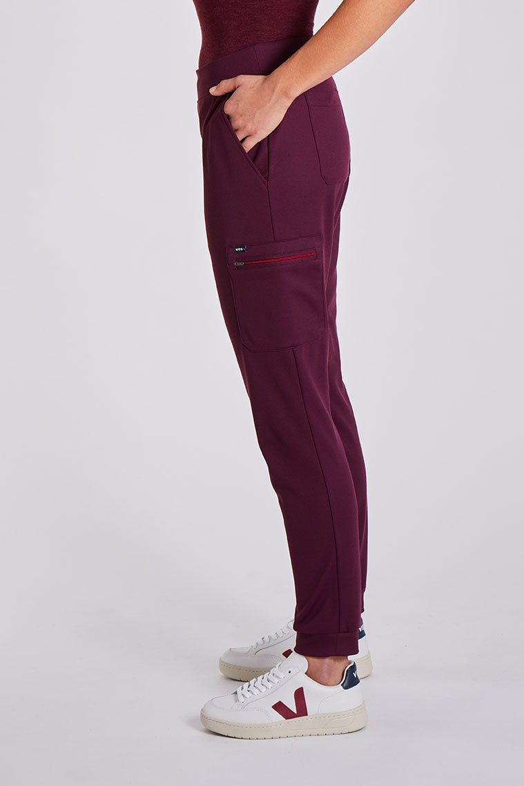 Stretch Scrub Pants "Zaha" – Bordeaux