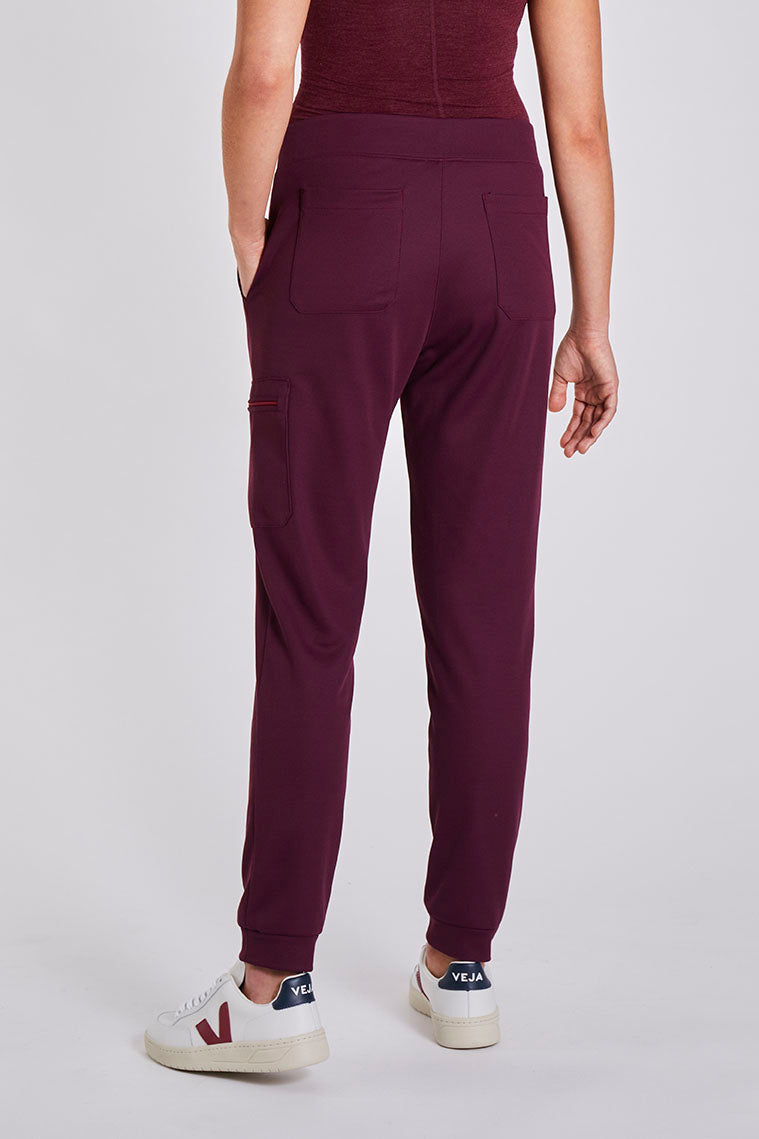 Stretch Scrub Pants "Zaha" – Bordeaux