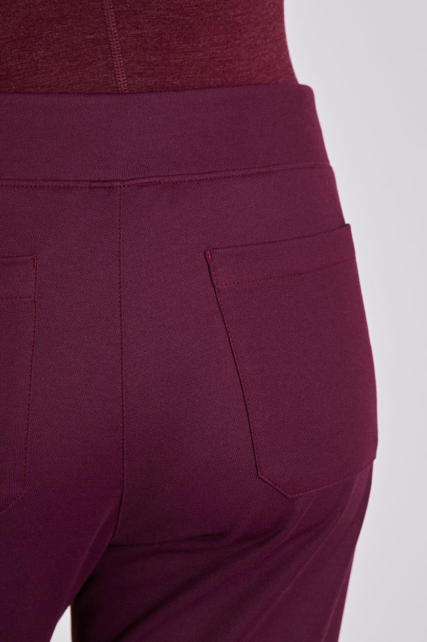 Stretch Scrub Pants "Zaha" – Bordeaux