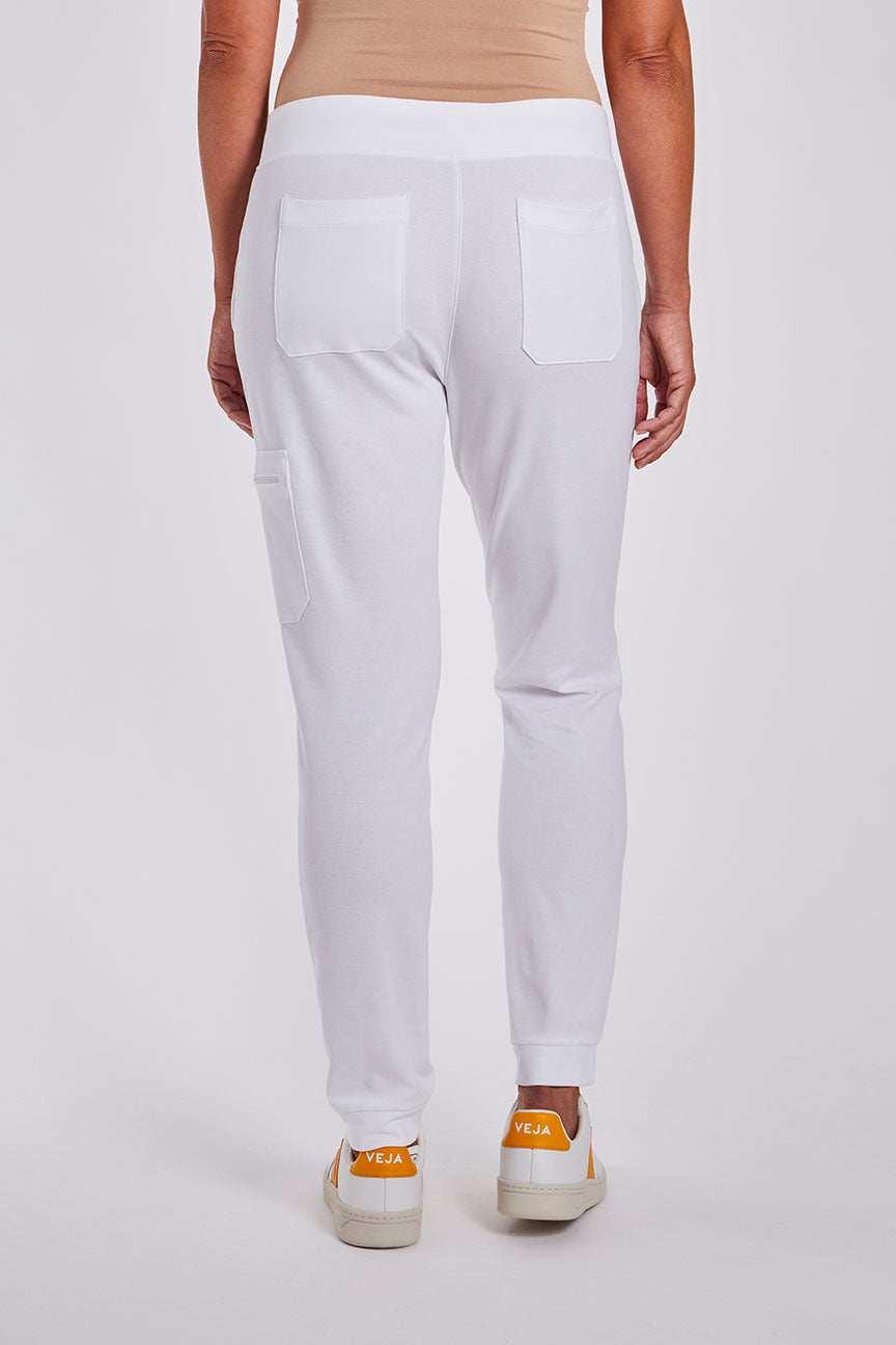 Stretch Scrub Pants "Zaha" – White