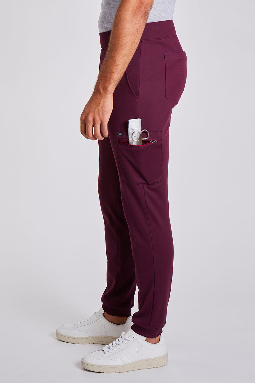 Stretch Scrub Pants "Niki" – Bordeaux