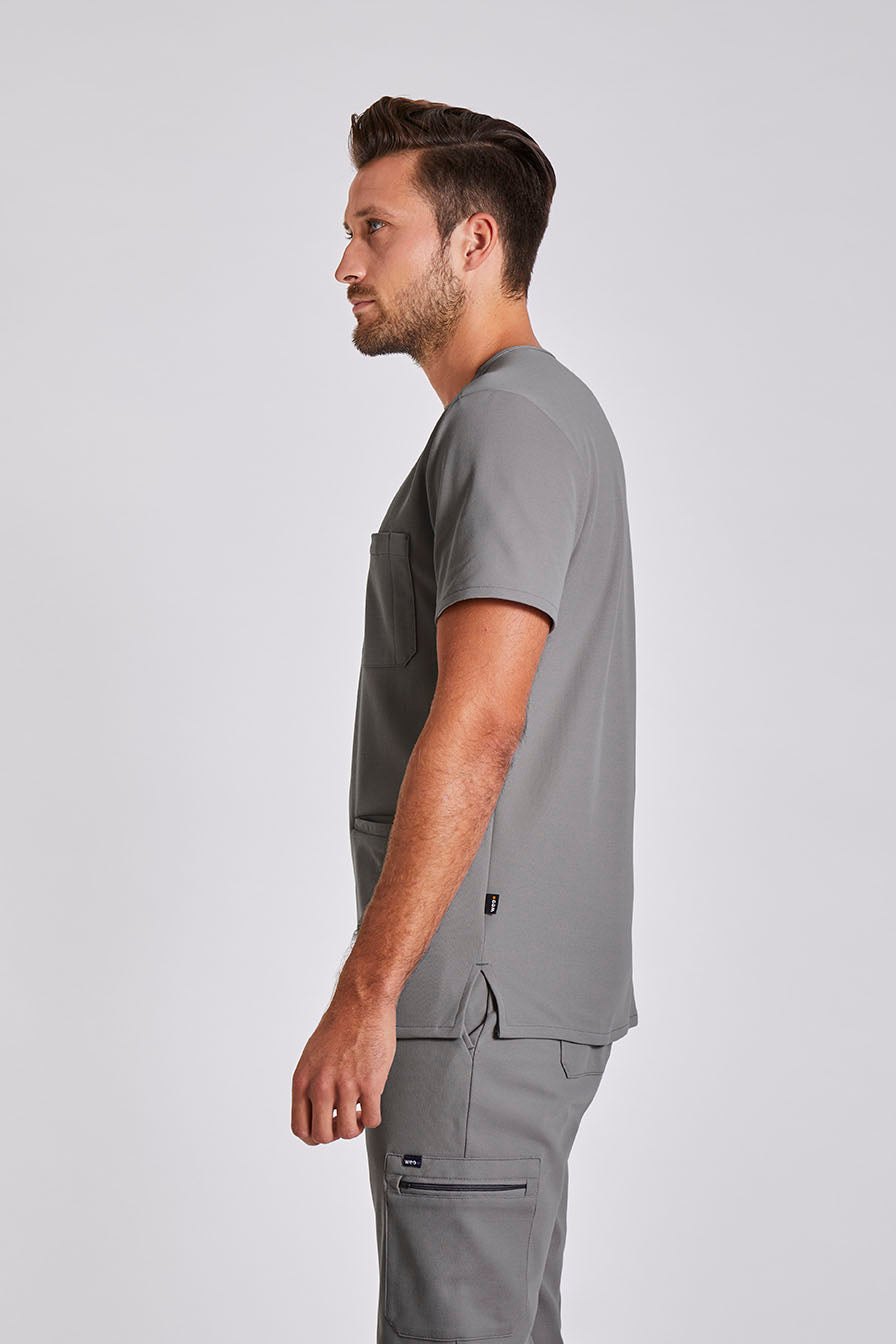 Comfort Scrub Top "Yves" – Grey