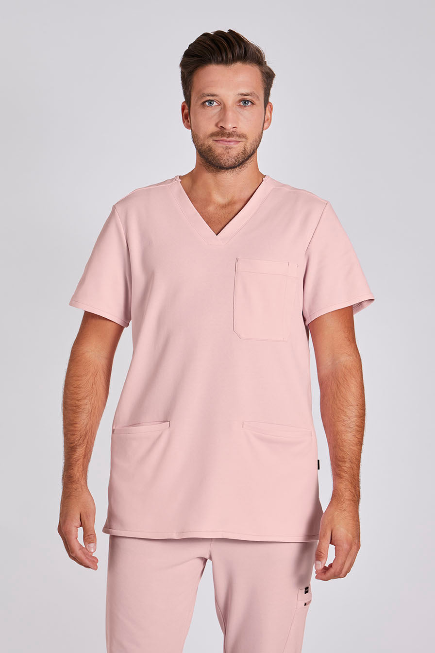 Comfort Scrub Top "Yves" – Pink